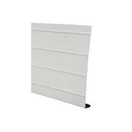 Amerimax 77103 Fascia Trim, 12 ft L, 6 in W, 0.018 Gauge, Aluminum, White, Enamel