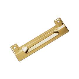 ProSource HSH-053-PS Latch Guard, Steel, Brass, 11-3/4 in H, 3-1/2 in W