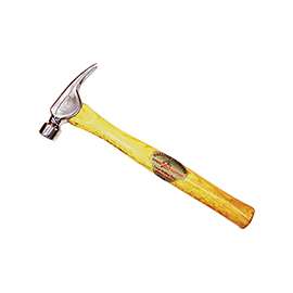 Dalluge 1600 Finishing Hammer, 16 oz Head, Smooth Head, Steel Head