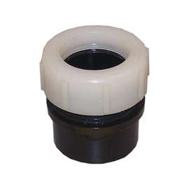 CANPLAS 102800ABC Trap Pipe Adapter, 1-1/4 in, Spigot x MNPT, ABS, Black, SCH 40 Schedule