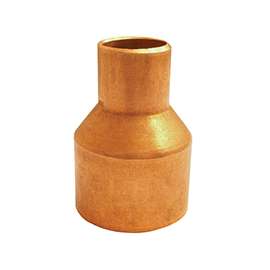 EPC 101R Series 30768 Reducing Pipe Coupling with Stop, 1-1/2 x 1 in, Sweat