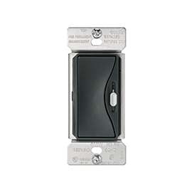 Eaton Wiring Devices Aspire 9530SG Slide Dimmer, 120 V, 600 W, Halogen, Incandescent Lamp, 3-Way, Silver Granite