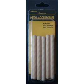 Plextool Dowel Pin 0.25x2.5", 15pcs/PK, 24 PK/Box, Total 360pcs (PLX00582)