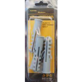 Plextool Plastic Anchors, 2", 5pcs/PK, 24 PK/Box, Total 120pcs (PLX00710)