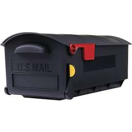 Gibraltar Mailboxes Patriot GMB515B01 Rural Mailbox, 1200 cu-in Capacity, Plastic