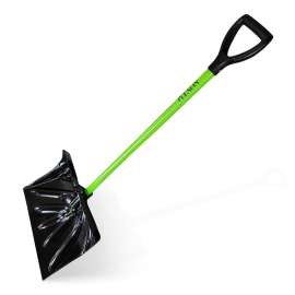 PLEXON Snow Shovel for Driveway, Snow Shovel for Car, Ergonomic Plastic Lightweight Snow Shovels for Snow Removal with D-Grip Handle, Home Garage, 48"