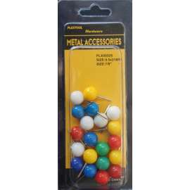 Plextool Push Pins Round 7/8", 20pcs/PK, 24 PK/Box, Total 480pcs (PLX00528)