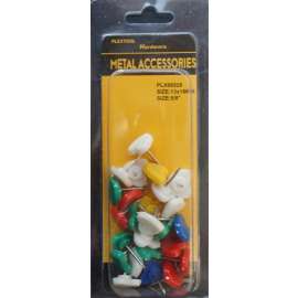 Plextool Push Pins Heart Shape 5/8", 25pcs/PK, 24 PK/Box, Total 600pcs (PLX00529)