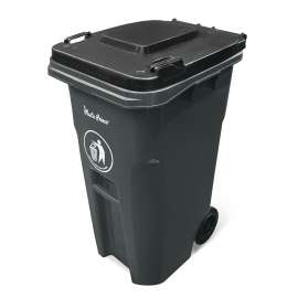 64-Gallon Gray Rollout Container