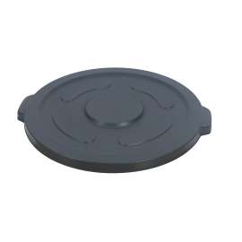 PLASTIC PRINCE Round Trash Can Lid Compatible with 55 Gallon Plastic Prince Container, Gray