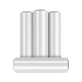 PLASTIC PRINCE 18" x 1000 ft 70 Gauge 4 Rolls Pallet Hand Shrink Wrap Stretch Wrap High Quality 1 Pack (4)