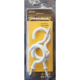 Plextool Plastic Hook Screw 1.5", 4pcs/PK, 24 PK/Box, Total 96pcs (PLX00678)