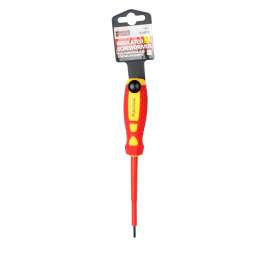 Plextool 1/8"x4" Slotted Insulated Electrical Magnetic Screwdriver (3.0x100) (PLX00279)