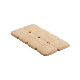 Shepherd Hardware 9815 Furniture Pad, Felt Cloth, Beige, 1 in L, 1 in W, 3/16 in Thick, Square