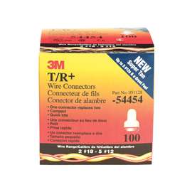 3M Performance Plus T/R+ Wire Connector, 22 to 8 AWG Wire, Steel Contact, Red/Tan