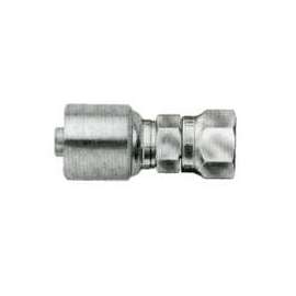 GATES MegaCrimp G25170-1616 Hose Coupling, 1-5/16-12, Crimp x JIC, Straight Angle, Steel, Zinc