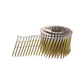 SENCO GL24APBF Nail, 2-3/8 in L, Steel, Sencote, Full Round Head, Ring Shank