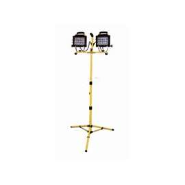 PowerZone ORHLT500X2 Work Light, 2-Lamp, Halogen Lamp, 8000 Lumens, Yellow
