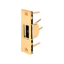 Defender Security U 9539 Security Strike, 4-7/8 in L, 1-1/4 in W, Steel, Brass
