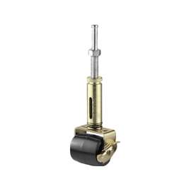 Shepherd Hardware 9532 Bed Riser with Soft-Tread Stem, Rubber, Gold/Yellow, 125 lb, 2-1/8 in Dia, 10 in H