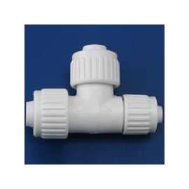 Flair-It PEXLOCK 16825 Reducing Tube Tee, 3/4 x 1/2 x 3/4 in