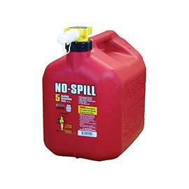 No-Spill 1450 Gas Can, 5 gal Capacity, Plastic, Red