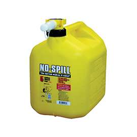 No-Spill 1457 Diesel Gas Can, 5 gal, Plastic, Yellow