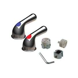 Danco 80022 Faucet Handle, Zinc, Chrome Plated, For: Universal Two Handle Kitchen, Lavatory and Tub/Shower Faucets