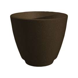 Southern Patio RMT1604GB Metro Planter, 15 in W, 15 in D, Plastic, Granite Brown