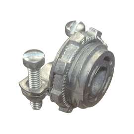 Halex 20570 Conduit Connector, 3/8 in Clamp, Zinc