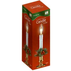 HW 9"CLR BO Candle/Base