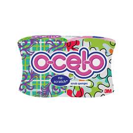 Ocelo 8164-T Scrub Sponge, 3.7 in L, 2.6 in W, 0.8 in Thick