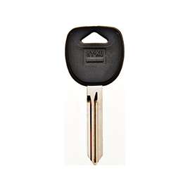 HY-KO 12005B106 Automotive Key Blank, Brass/Plastic, Nickel, For: General Motor Vehicle Locks