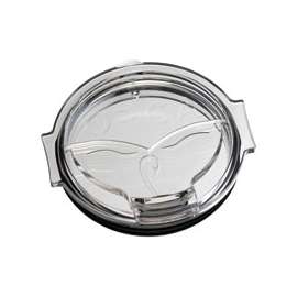 ORCA ORCCHAFLIP Flip Top Chaser Lid, Whale Tail, Polymer, Clear, For: Fits 27 Oz ORCA Chaser