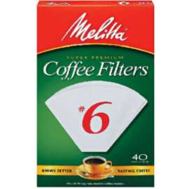 40CT #6 WHT Cone Filter