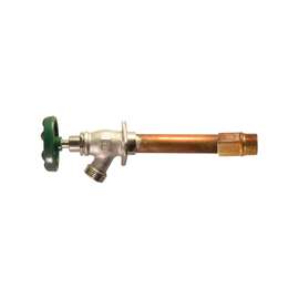 arrowhead 456 Series 456-04LF Wall Hydrant, 1/2 in Inlet, MIP x Copper Sweat Inlet, 3/4 in Outlet, 13 gpm