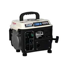 PULSAR PG1202S Portable Generator, 850 W, 12/120 VAC, Recoil Start, 1-Cylinder, 2-Stroke, Air-Cooled Engine