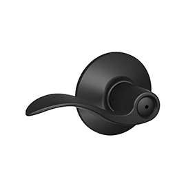 Schlage Accent Series F40ACC622 Privacy Lever, Zinc, Matte