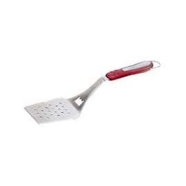 GrillPro 43065 Turner, Soft-Grip Rubber Handle, Stainless Steel, Red