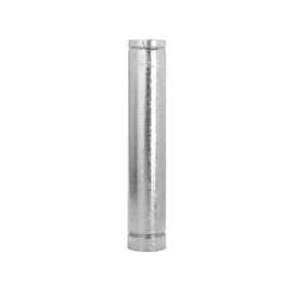 SELKIRK 4RV-12 Type B Gas Vent Pipe, 4 in OD, 12 in L, Galvanized Steel