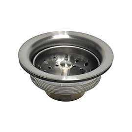 Danco 89302 Basket Strainer Assembly, 3-1/2 in Dia, Brass, Brushed Nickel, For: Universal Sinks