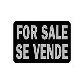 HY-KO Hy-Glo Series 3064 Identification Sign, For Sale Se Vende, Fluorescent Orange Legend, Plastic