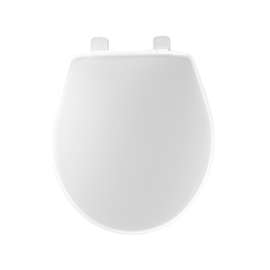 Mayfair 84SLOWJ 000 Toilet Seat, Round, Plastic, White
