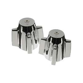 Danco 88264 Faucet Handle, Zinc, Chrome Plated, For: Central Brass Two Handle Tub/Shower Faucets