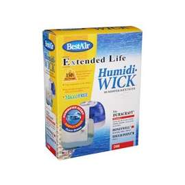 BestAir D88 Wick Filter, 8-3/4 in L, 2-3/4 in W, White