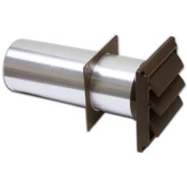 4" BRN Plas Louver Vent