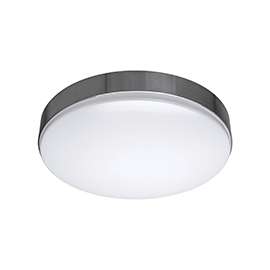 ETI I Series 54643142 Light Fixture, 120 V, LED Lamp, Round Bulb, Brushed Nickel