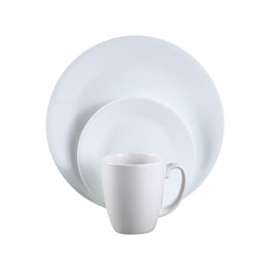 OLFA 6022003 Dinnerware Set, Vitrelle Glass, For: Dishwashers, Pre-Heated Microwave Ovens and Refrigerators