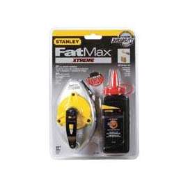 STANLEY 47-487L Chalk Reel Kit, 100 ft L Line, Red Line, 5:1 Gear Ratio