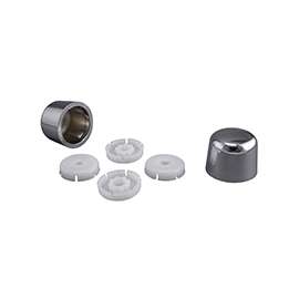 Plumb Pak PP835-30PCL Bolt Cap, Universal, Polished Chrome